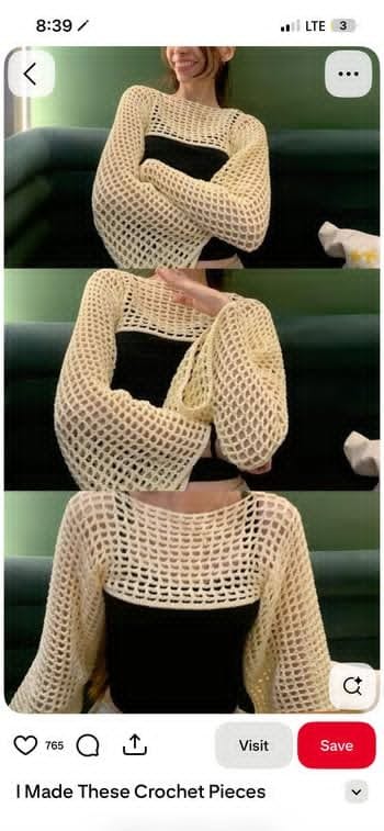 Crochet sleeve